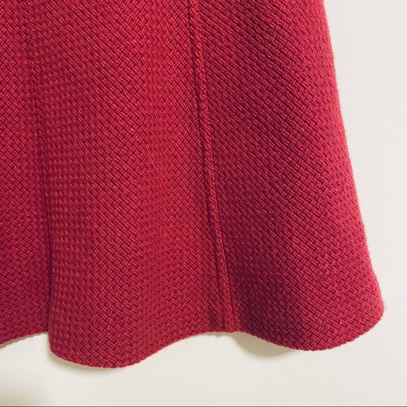 Y2K Fuschia Wool Dress Skirt - Picture 2 of 6